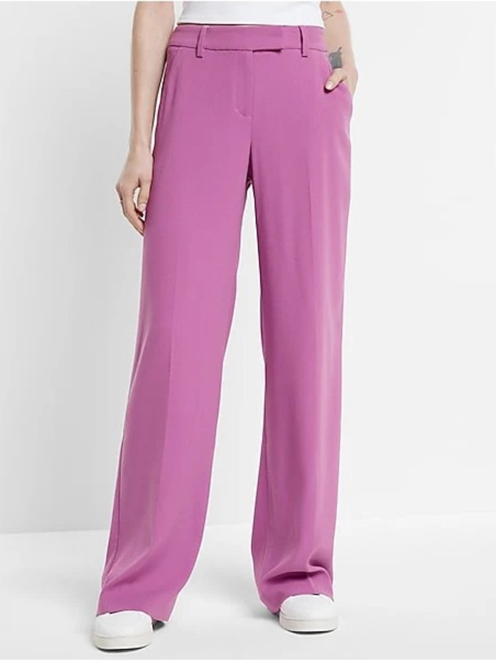 Express editor relaxed mid rise trouser